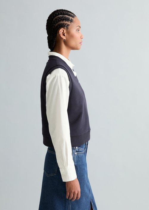 Sweat V-neck sweater regular — Blue Depths