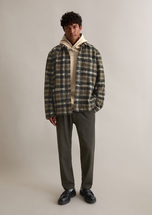 Wool jacket — Dark Brown