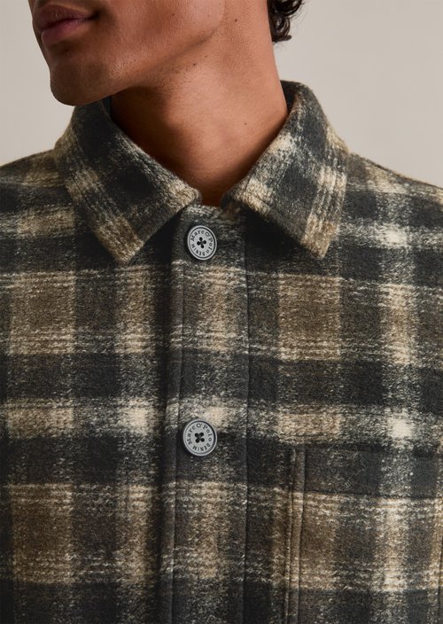 Wool jacket — Dark Brown