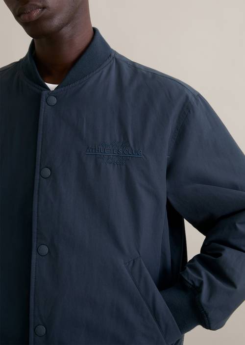 Blouson regular Navy Teal in Detailansicht