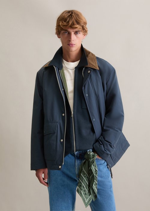 Barnjacket regular — Navy Teal
