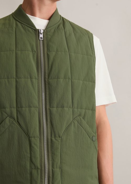 Outdoor vest regular — Dark Moss