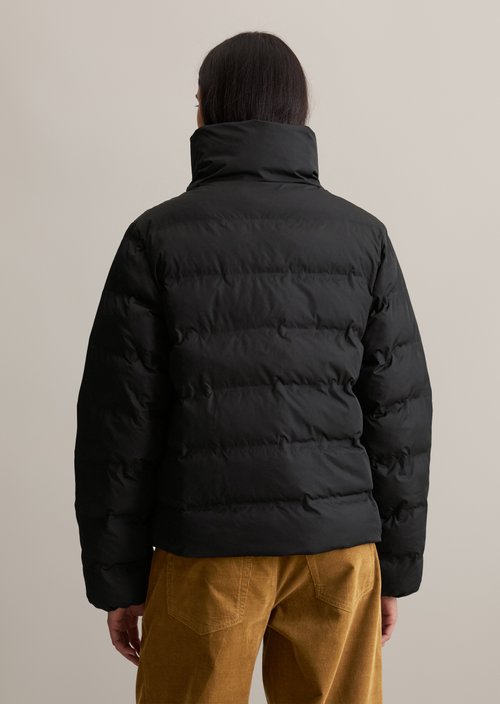 Regular puffer jacket — Black