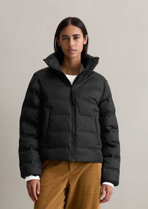 Regular puffer jacket — Black
