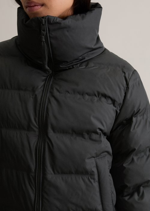 Regular puffer jacket — Black