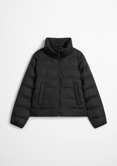 Regular puffer jacket — Black