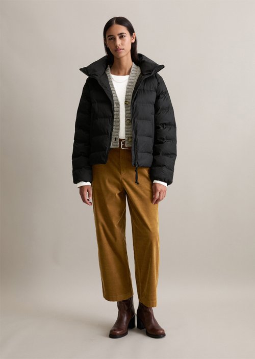 Regular puffer jacket — Black