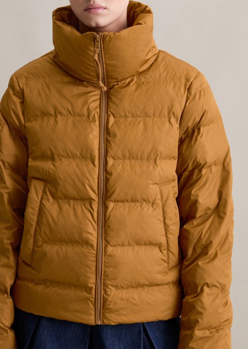 Regular puffer jacket — True Brown