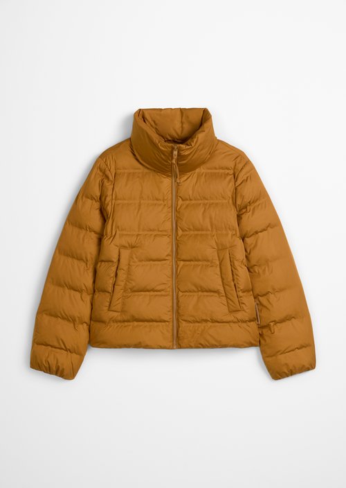 Regular puffer jacket — True Brown