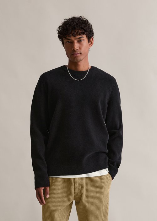 Relaxed sweater — Black