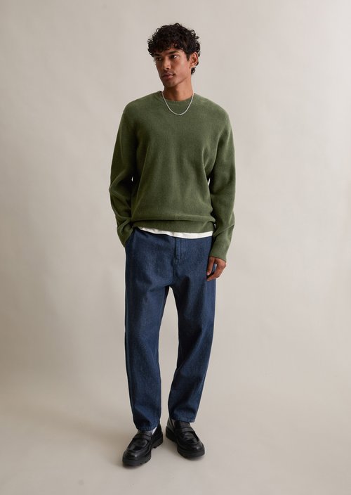 Relaxed sweater — Swamp Green