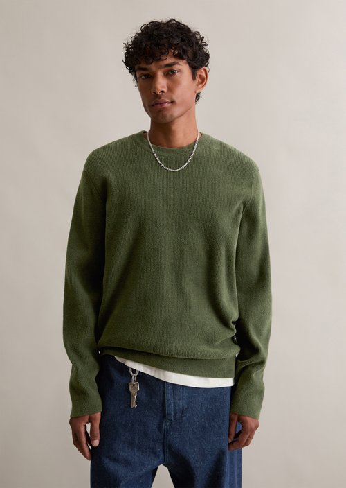 Relaxed sweater — Swamp Green