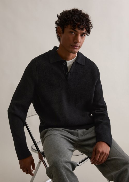 Relaxed sweater — Black