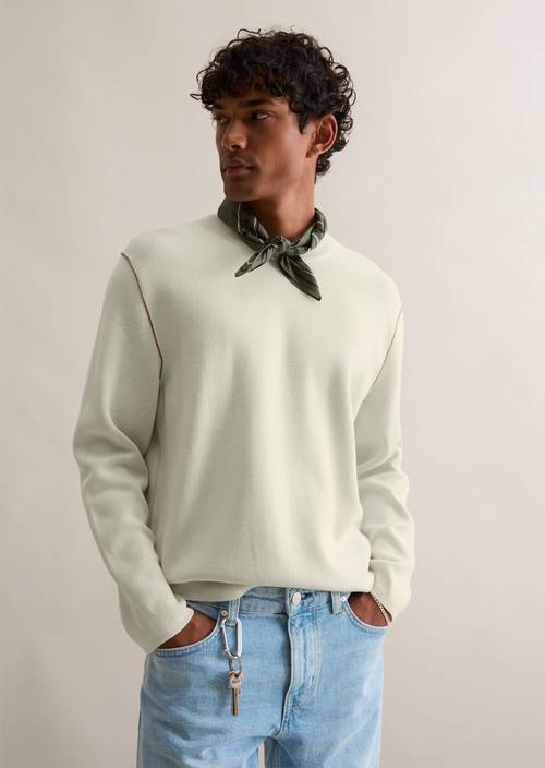 Pull-over regular White Blush en vue de face