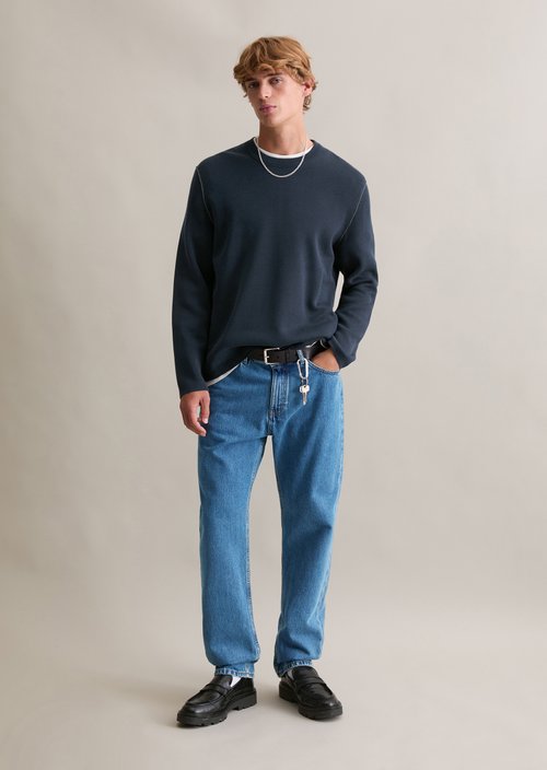 Sweater regular — Navy Teal