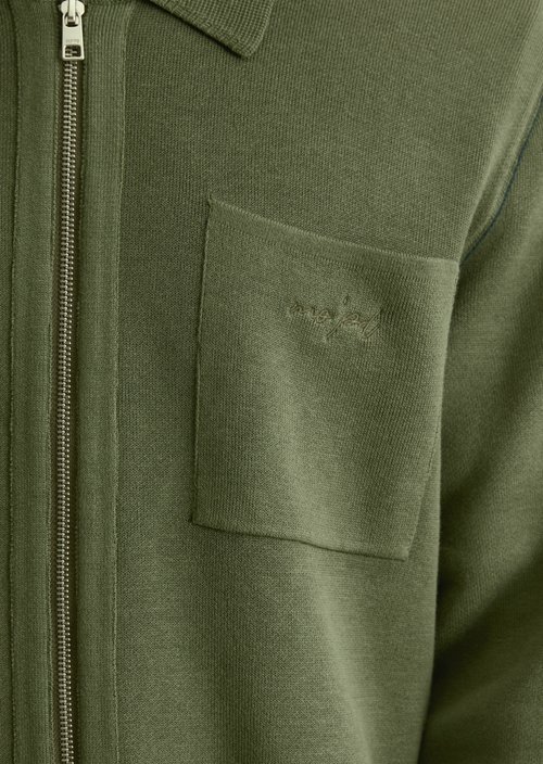 Loose cardigan — Dark Moss