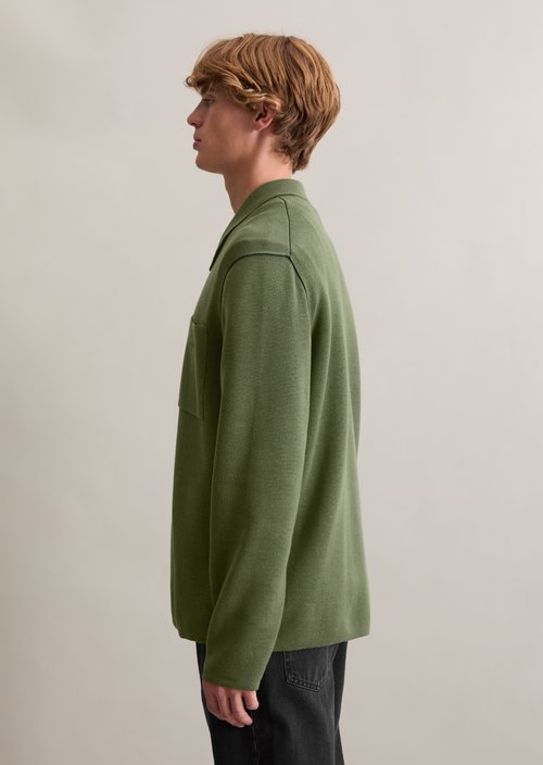 Loose cardigan — Dark Moss