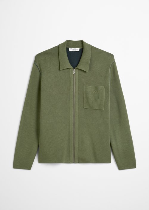 Loose cardigan — Dark Moss