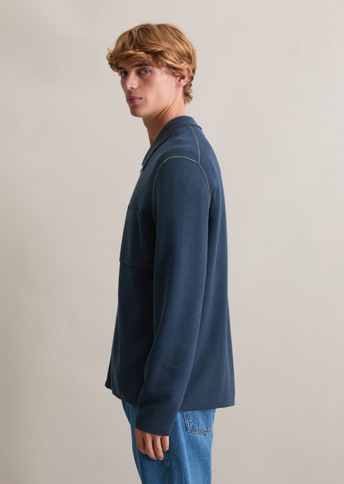 Loose cardigan — Navy Teal