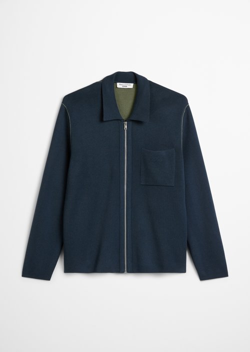 Loose cardigan — Navy Teal