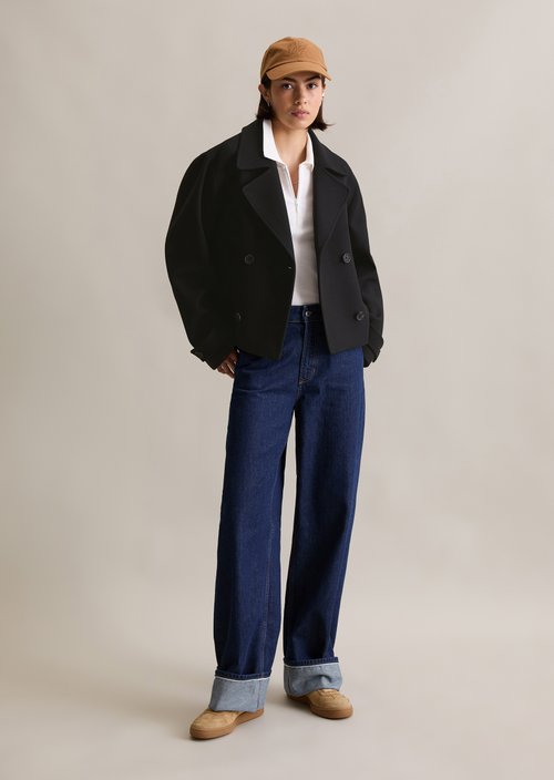 Caban jacket relaxed — Black