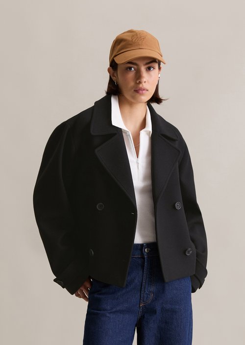 Caban jacket relaxed — Black