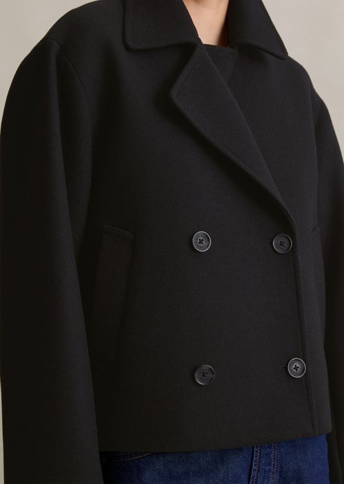 Caban jacket relaxed — Black