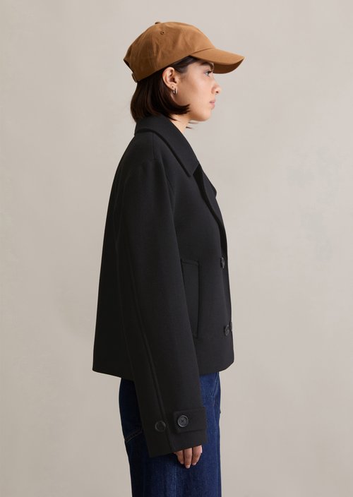 Caban jacket relaxed — Black