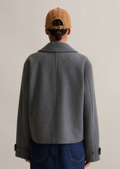 Caban jacket relaxed — Anthra Melange