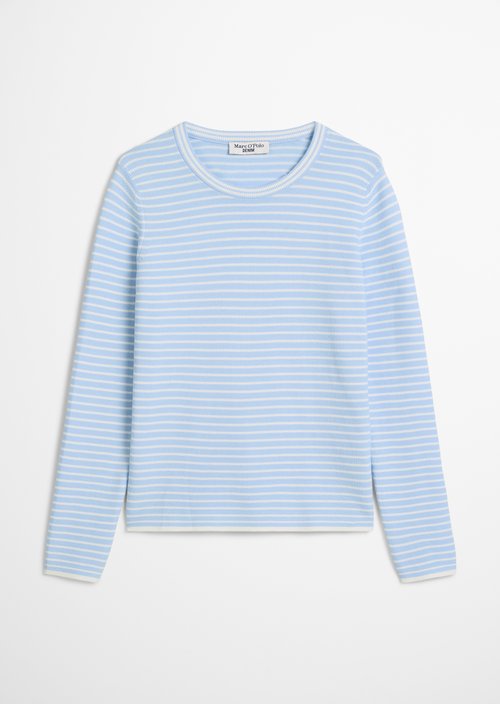 Regular striped sweater — Light Blue