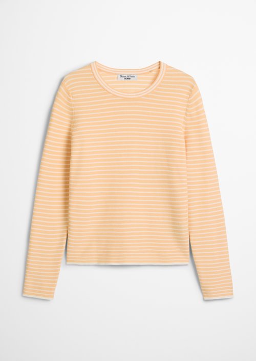 Regular striped sweater — Light Orange