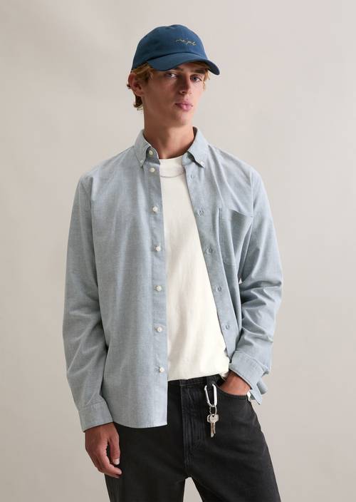 Chemise regular Dark Blue en vue de face