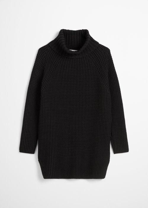 Relaxed knit sweater — Black