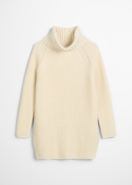 Relaxed knit sweater — White Blush