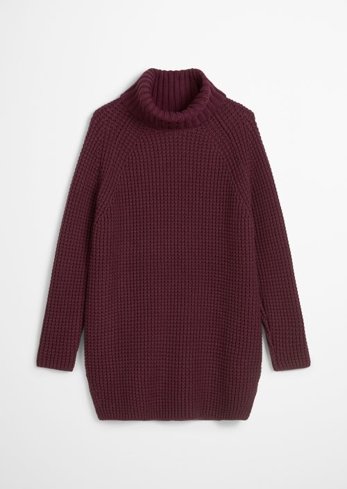Relaxed knit sweater — Dark Maroon