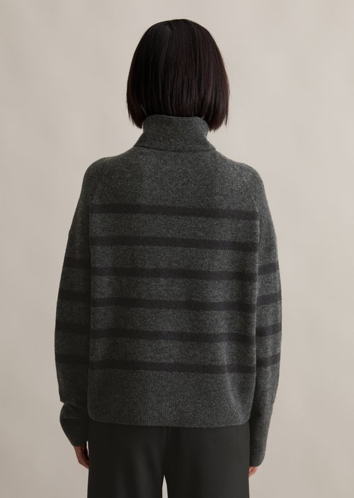 Regular turtleneck sweater — Dark Grey