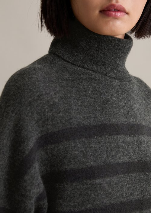 Regular turtleneck sweater — Dark Grey