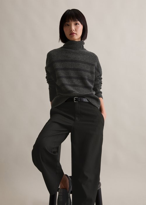 Regular turtleneck sweater — Dark Grey