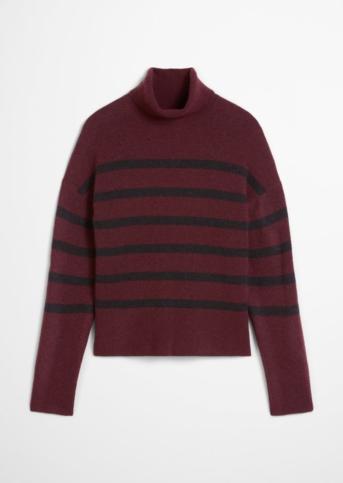 Regular turtleneck sweater — Dark Purple