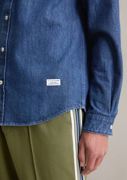 Chemise en jean regular Medium Blue en vue détaillée