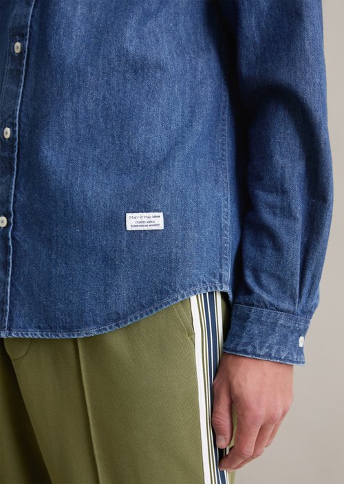 Regular denim shirt — Medium Blue