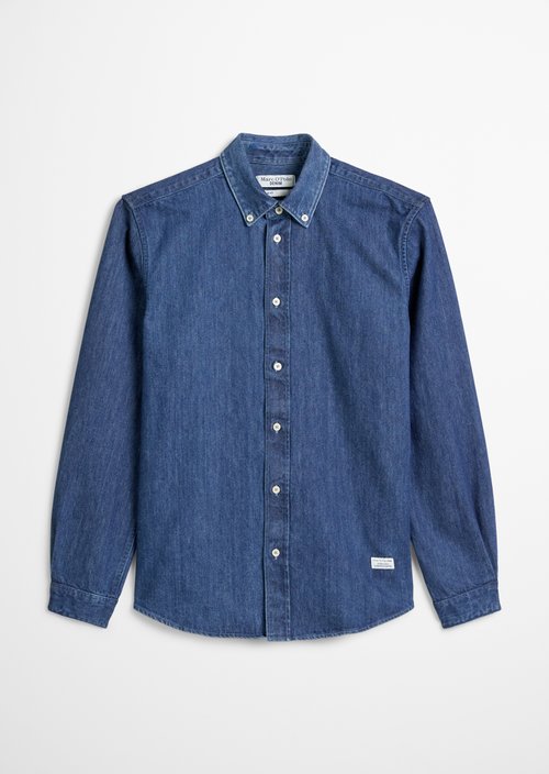Regular denim shirt — Medium Blue