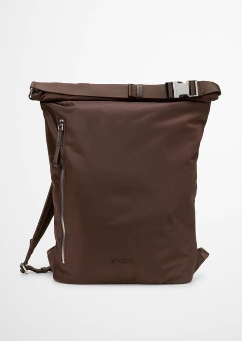 Backpack medium made from recycled material brown Rucksack