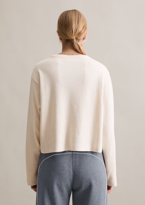 Relaxed longsleeve — Desert Melange