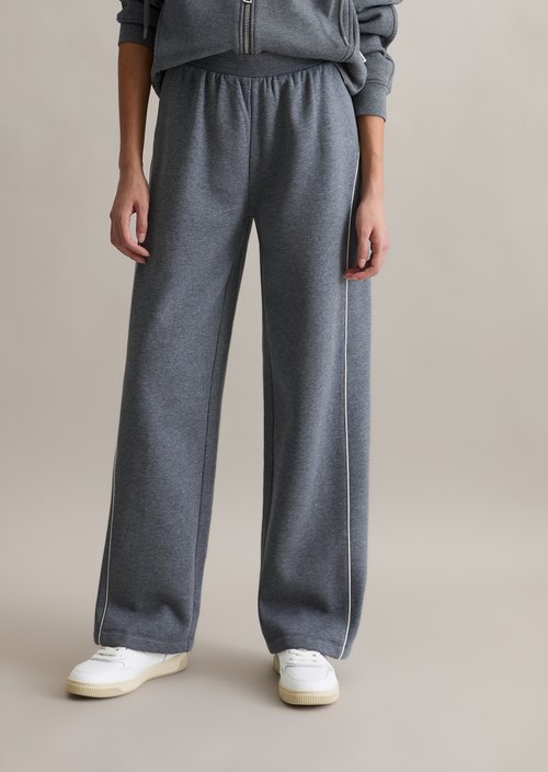 Relaxed sweatpants — Asphalt Melange