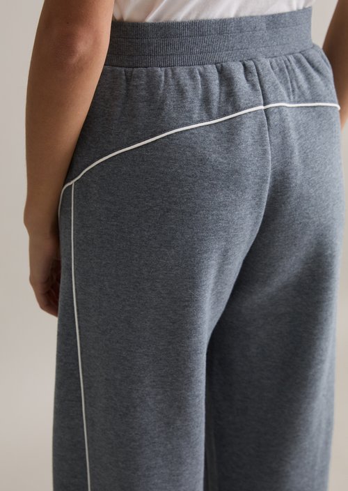 Relaxed sweatpants — Asphalt Melange