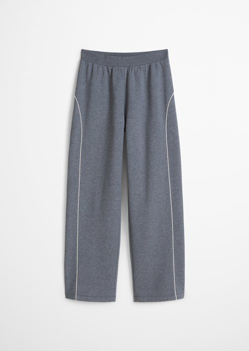 Relaxed sweatpants — Asphalt Melange