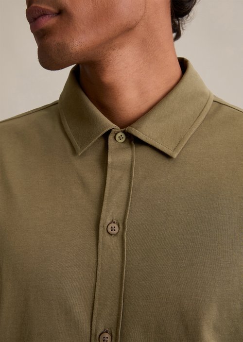 DfC jersey shirt relaxed — Pale Brown