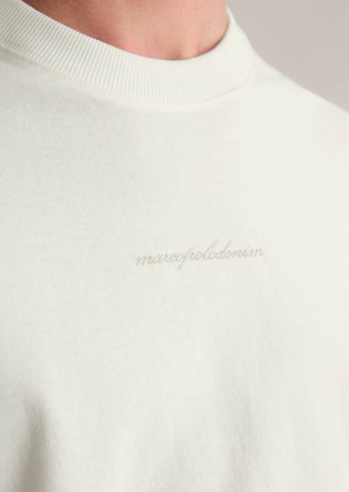 DfC T-shirt relaxed Silky White in detailaanzicht