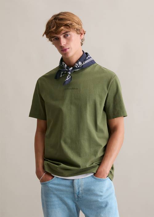 DfC T-shirt relaxed Dark Moss in vooraanzicht